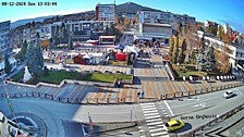 Горна Оряховица времето уеб камера център, площад 'Георги Измирлиев', фонтан, ледена пързалка, 'кръгово' ул. 'Цар Освободител' пред Община, kamerite Free-WebCamBG