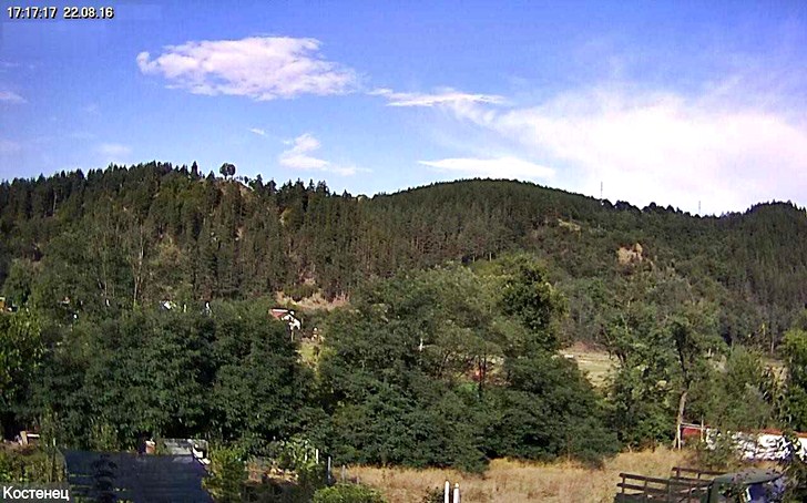 Костенец времето уеб камера панорамен поглед на североизток към Западна Средна гора Free-WebCamBG