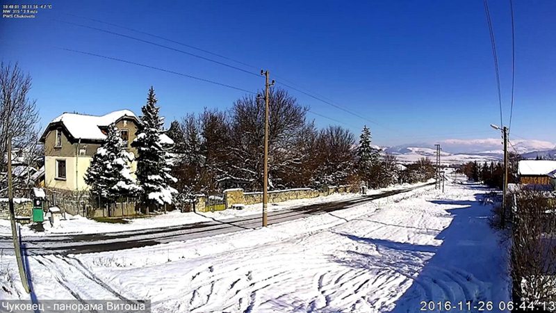 Село Чуковец времето уеб камера панорама южна Витоша планина от метеорологична станция, община Радомир, област Перник, kamerite Free-WebCamBG