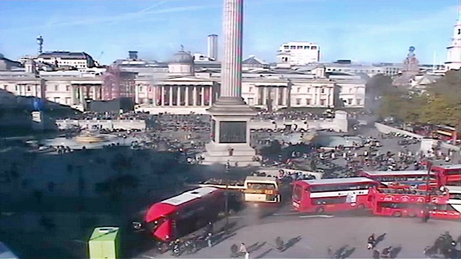 Лондон времето уеб камера площад 'Трафалгар' скуеър ('Trafalgar' Square), Англия, Великобритания, kamerite Free-WebCamBG