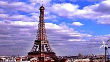 Париж (Paris) времето уеб камера център, 'Айфелова' кула (Eiffel tower), парк 'Марсово поле', Триумфална арка, река Сена, острови, мостове, хълмове, столица Франция (France), kamerite Free-WebCamBG