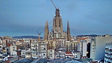 Барселона (Barcelona) времето уеб камера католическа базилика 'Саграда Фамилия' (Sagrada Família), Испания (Spain), kamerite Free-WebCamBG