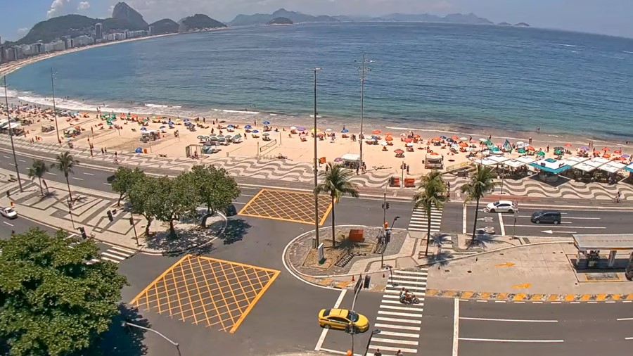 Рио де Жанейро времето уеб камера квартал и плаж 'Копакабана' ('Copacabana' Beach), Бразилия, kamerite Free-WebCamBG