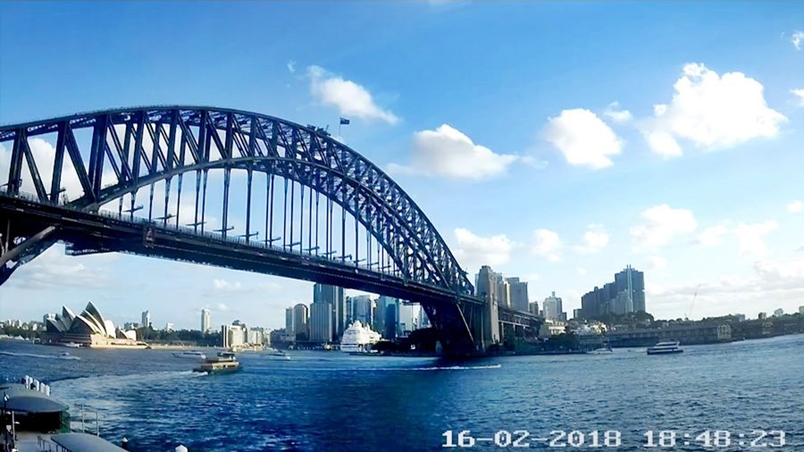 Сидни времето уеб камера мост 'Харбър Бридж' (Sydney 'Harbour Bridge'), Операта, пристанище залив 'Порт Джаксън', Австралия, kamerite Free-WebCamBG